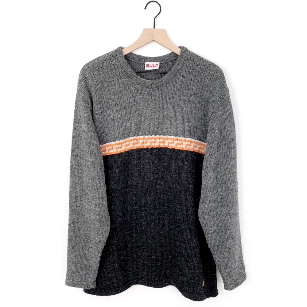 Vintage Y2K 🇨🇦 Bula 100% Wool Sweater (Alpine Gorp Hiking Nordic Skandi Skiing)